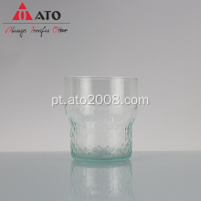 Glass de uísque de cristal de fundo grosso e pesado redondo